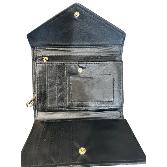 Saint Laurent Black Quilted Leather Wallet with Gold YSL Logo - Picture 4 of 4